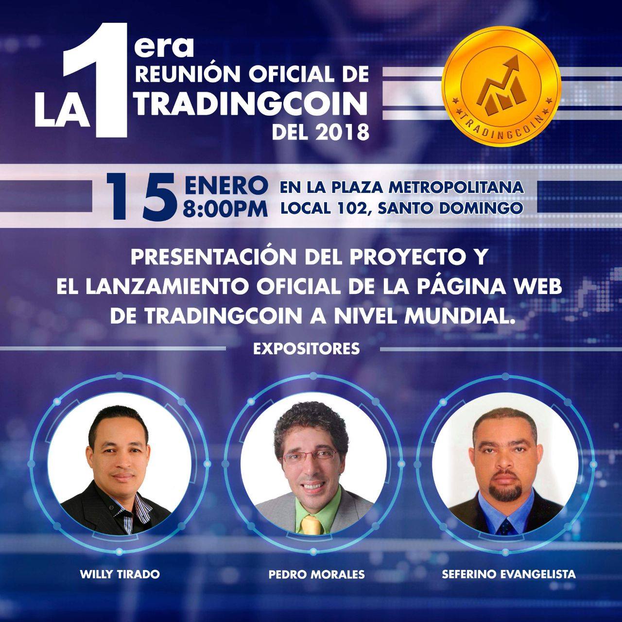 Willy Tirado — TradingCoin creador primera cripto RD